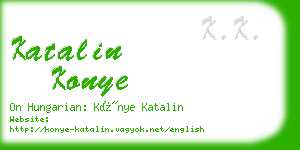 katalin konye business card